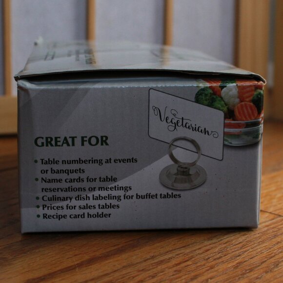 Gray Bunny 12pc Tabletop Card Holders - Picture 2 of 7